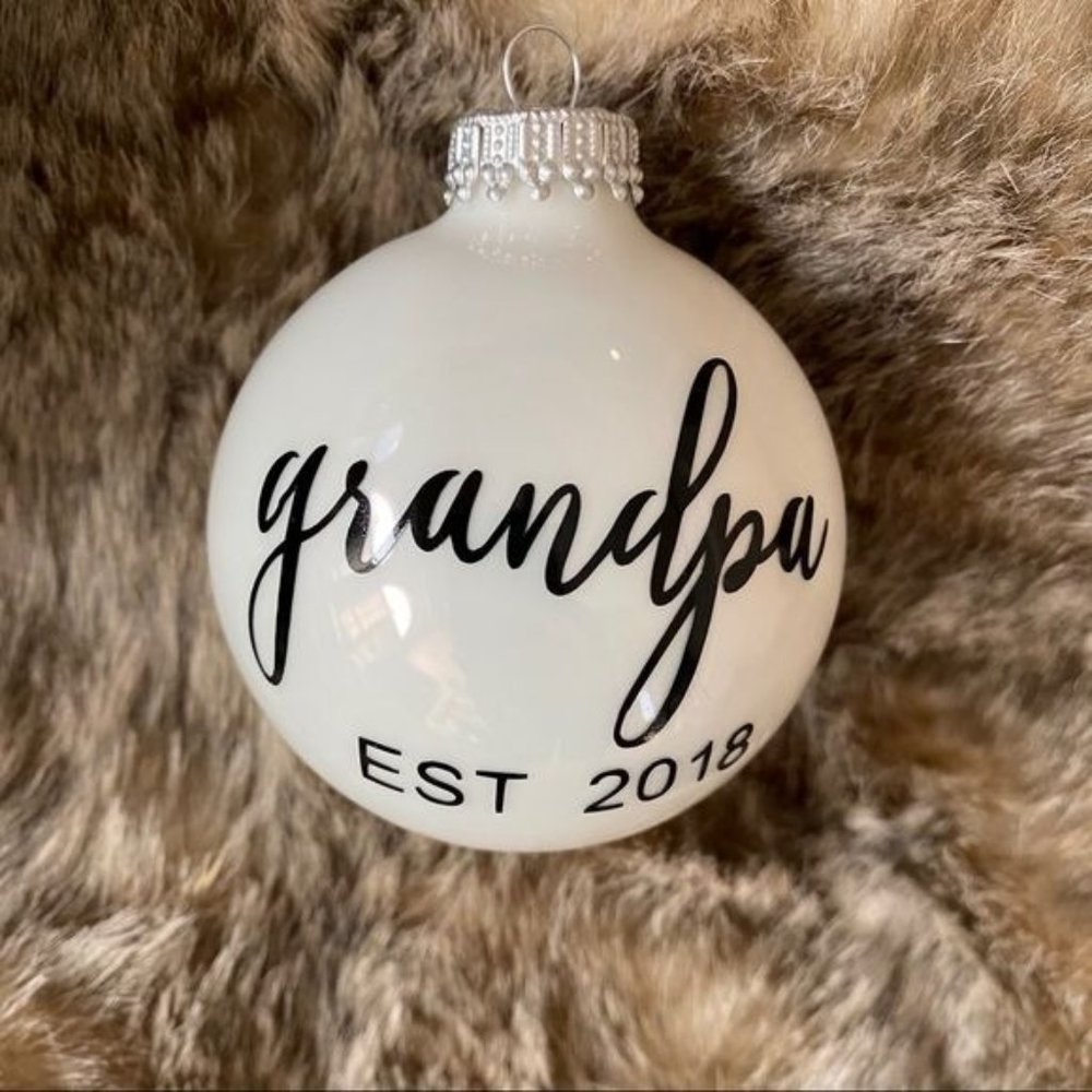 Grandpa 2018 Porcelain Ornament